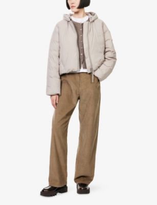 Canada Goose Womens Limestone Elba Nylon-down Jacket In Neutral