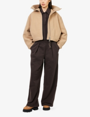 Canada Goose Womens Tan Chilliwack Hooded Wool Bomber Jacket Xs In Neutral