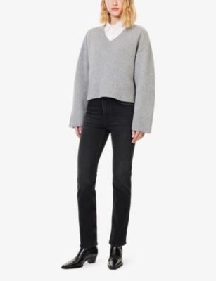 CITIZENS OF HUMANITY: Gazette Puzzle V-Neck Knitted Wool And Cashmere Jumper