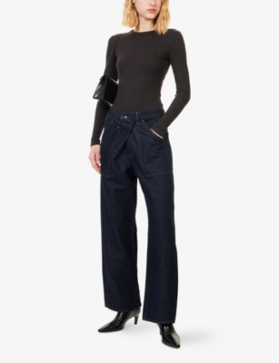 Citizen Of Humanity Womens Citizens Of Humanity Ines Utility Wide-leg Denim Jeans