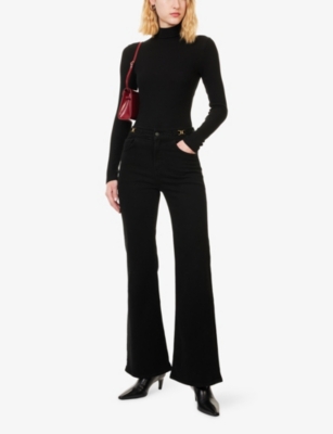 CITIZENS OF HUMANITY: Kimberly Flared-Leg Horsebit-Trim Denim Jeans