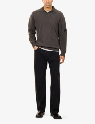 Agolde Mens Kember (saturated Blk) Magnus Baggy Tapred-leg Cotton-corduroy Jeans In Black
