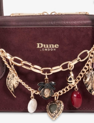 DUNE: Song Suede Top-Handle Bag