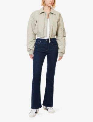 Citizen Of Humanity Womens Citizens Of Humanity Genova Low-rise Cotton-blend Jeans In Blue