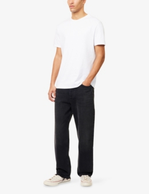 Nobl Mens White Rome Slim-fit Cotton T-shirt In White
