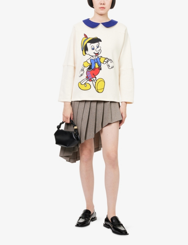 Harry Lambert for Yuura Asano x Disney Pinocchio Graphic-Print Cotton-Jersey Mini Dress