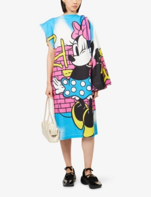 Max Allen Womens Harry Lambert For  X Disney Good Luck Draped Stretch-cotton Maxi Dress Multi In Multi