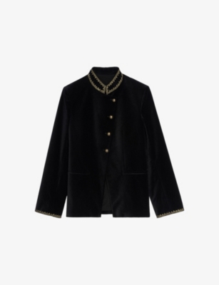 ZADIG&VOLTAIRE: Verysa Embroidered Velvet Blazer