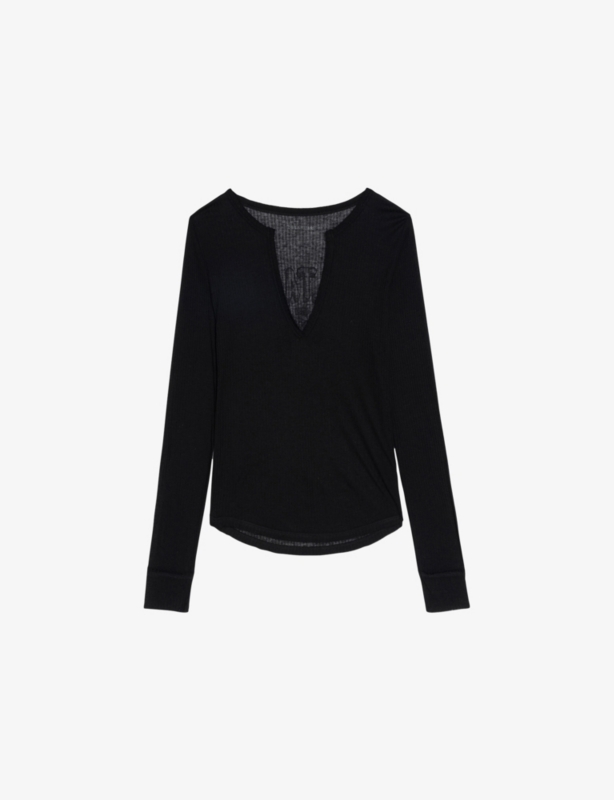 Tani V-Neck Knitted T-Shirt