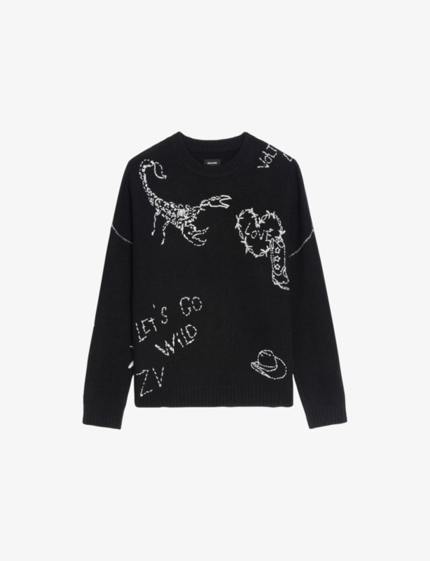 Baba Embroidered Merino-Wool Jumper