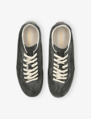 Axel Arigato Daze Runner Grey Sneaker With Logo On The Tongue And Grooved Sole In Suede Man In Gray