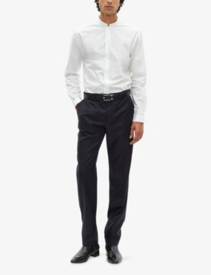 THE KOOPLES: Tapered-Leg Slim-Fit Wool Trousers