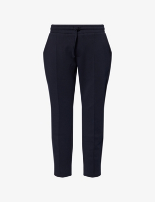 Arne Mens Navy Interlock Tapered-leg Stretch-woven Jogging Bottoms Xxl In Blue