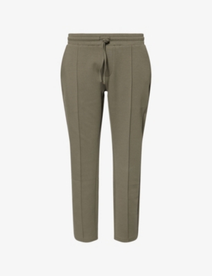 Arne Mens Sage Interlock Tapered-leg Stretch-woven Jogging Bottoms In Green