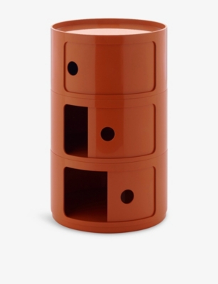 Kartell Orange Componibili Big Drawers In Brown