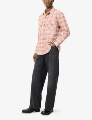 NUDIE JEANS: Loud Larry Wide-Leg Denim Jeans