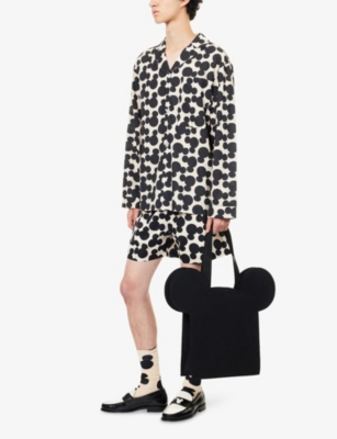 Harry Lambert X Disney X Disney Mens Multicolor Harry Lambert For Zara X Disney Mickey Mouse Graphic-print Cotton Pyjama Sh In Multi