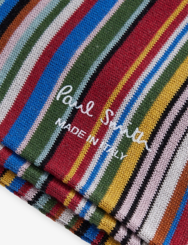 Signature Striped Silk-Blend Socks