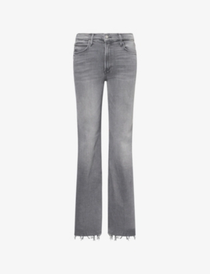 MOTHER: The Doozy Sneak Fray Stretch-Denim Jeans