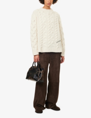 MOTHER: The Biggie Cable-Knit Wool-Blend Jumper