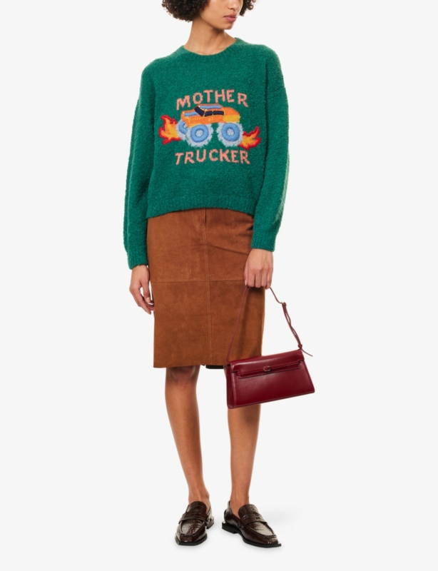 The Jumper Embroidered Wool-Blend Jumper