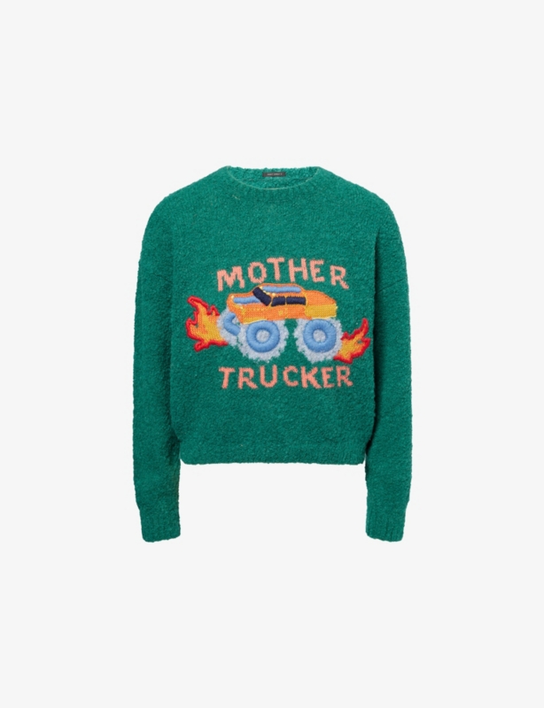 The Jumper Embroidered Wool-Blend Jumper