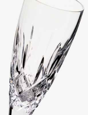 Royal Doulton Ashmere Crystal Flutes Set Of Two In Transparent