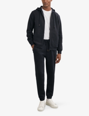 REISS: Finch Drawstring-Waist Cotton-Blend Jogging Bottoms