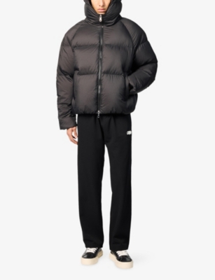 COLE BUXTON: Camouflage-Pattern Hooded Shell-Down Jacket