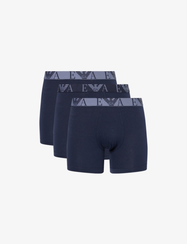 Monogram-Logo Pack Of Three Cotton-Jersey Boxers