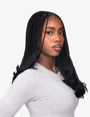 Ruka Platinum Braid-it Synths®2: Bone Straight Synthetic Hair Extensions 24' In Silver