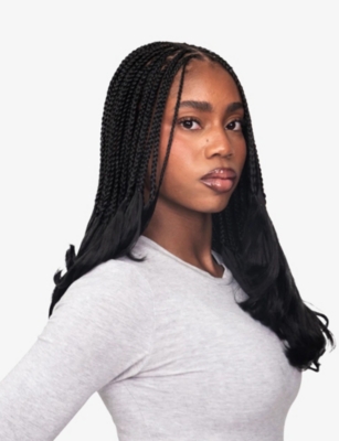 Ruka Grey Braid-it Synths®2: Bone Straight Synthetic Hair Extensions 24' In Gray