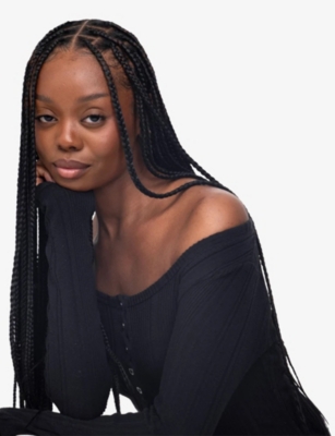 Ruka Braid-it Synths®2 Textured Straight Synthetic Hair Extensions 24' Black In Black