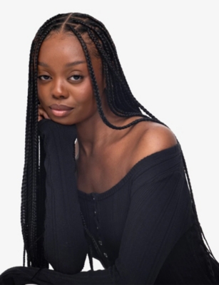 Ruka Braid-it Synths®2 Textured Straight Synthetic Hair Extensions 24' Platinum In Silver