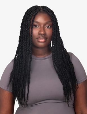 Ruka Platinum Braid-it Synths®2 Afro Kinky Synthetic Hair Extensions 10' In Silver