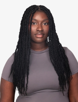 Ruka Grey Braid-it Synths®2 Afro Kinky Synthetic Hair Extensions 10' In Gray