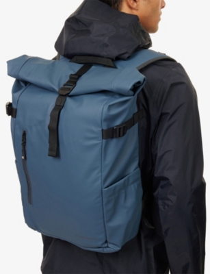 Stubble And Co Womens Tasmin Blue The Roll Top Woven 20l Backpack