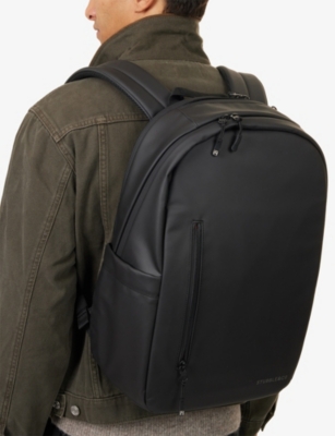 Stubble And Co Womens All Black Everyday Woven Backpack 20l In Black