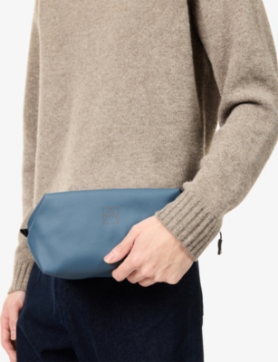 Stubble And Co Logo-print Woven Wash Bag