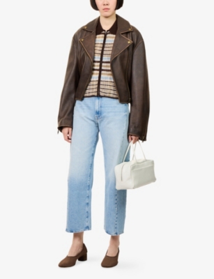 MOTHER: The Half-Pipe Ankle-Wide-Leg Denim Jeans