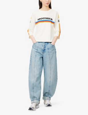 MOTHER: The Better Half Long-Sleeves Cotton-Jersey T-Shirt