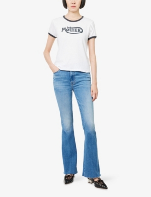 MOTHER: The Lil Goodie Ringer Round-Neck Cotton-Jersey T-Shirt