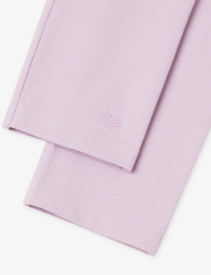 BENETTON: Logo Three-Piece Stretch-Cotton Legging Set 6-14 Years