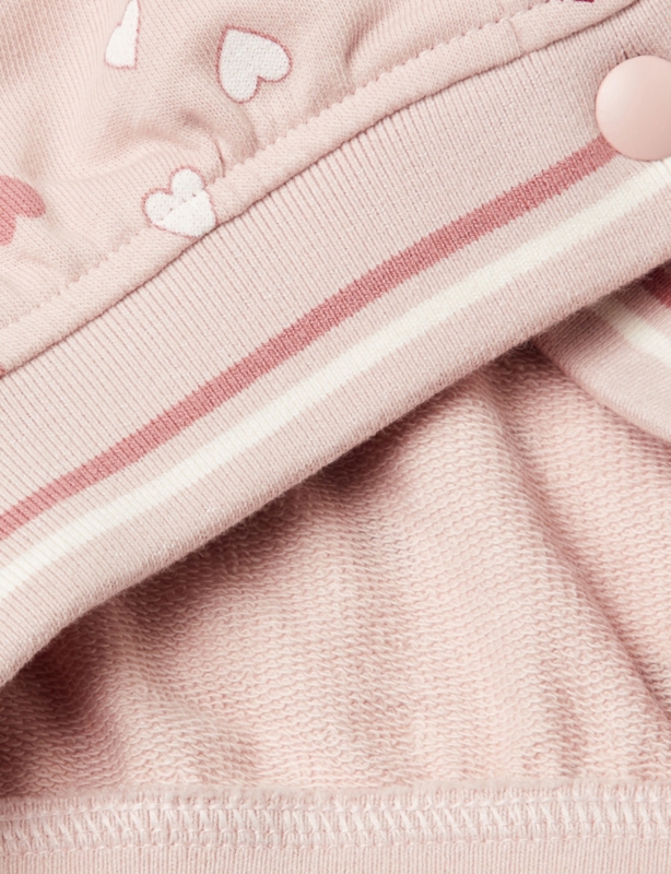 Heart-Print Cotton-Jersey Bomber Jacket 18 Months-5 Years