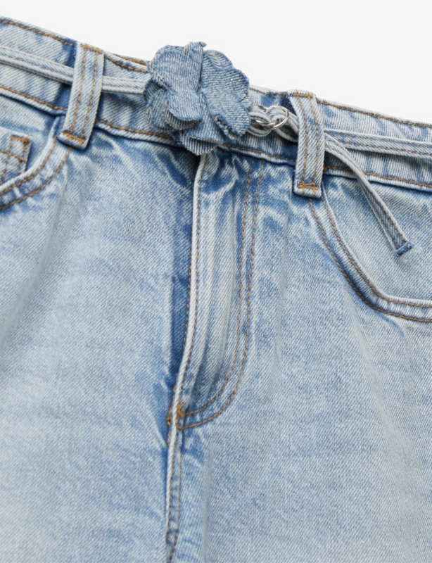 Belted Wide-Leg Jeans 6-14 Years