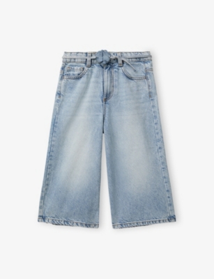 BENETTON: Belted Wide-Leg Jeans 6-14 Years