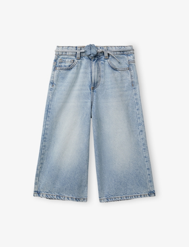 Belted Wide-Leg Jeans 6-14 Years