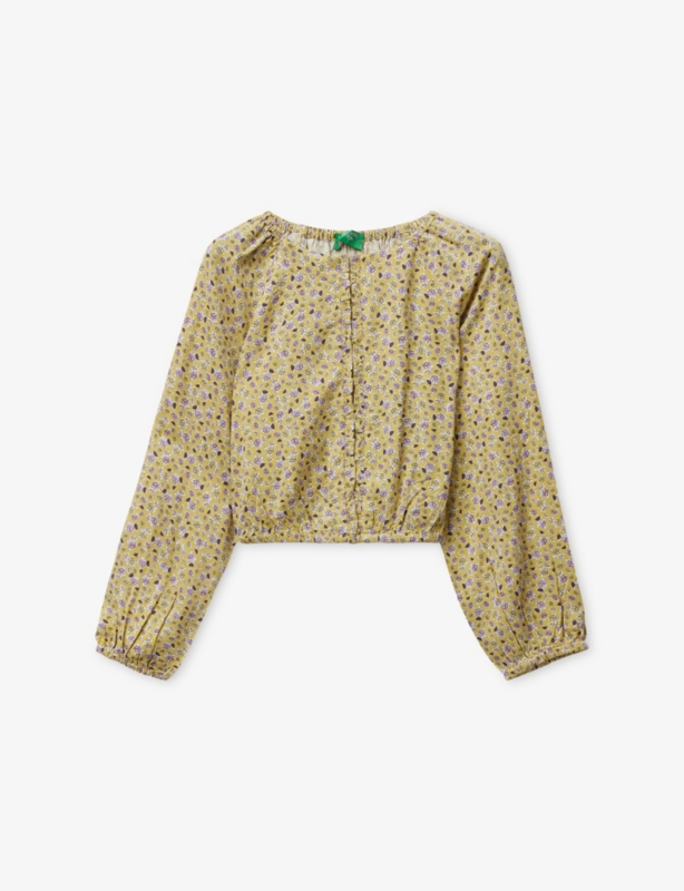 Floral-Print Button-Down Cotton Shirt 6-14 Years