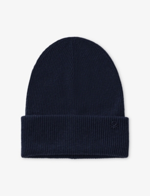 BENETTON: Logo-Plaque Wool Blend Beanie 8-14 Years