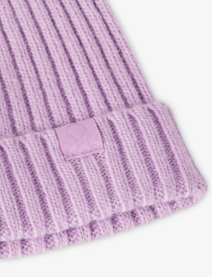 BENETTON: Logo-Patch Wool Blend Beanie 18 Months-4 Years